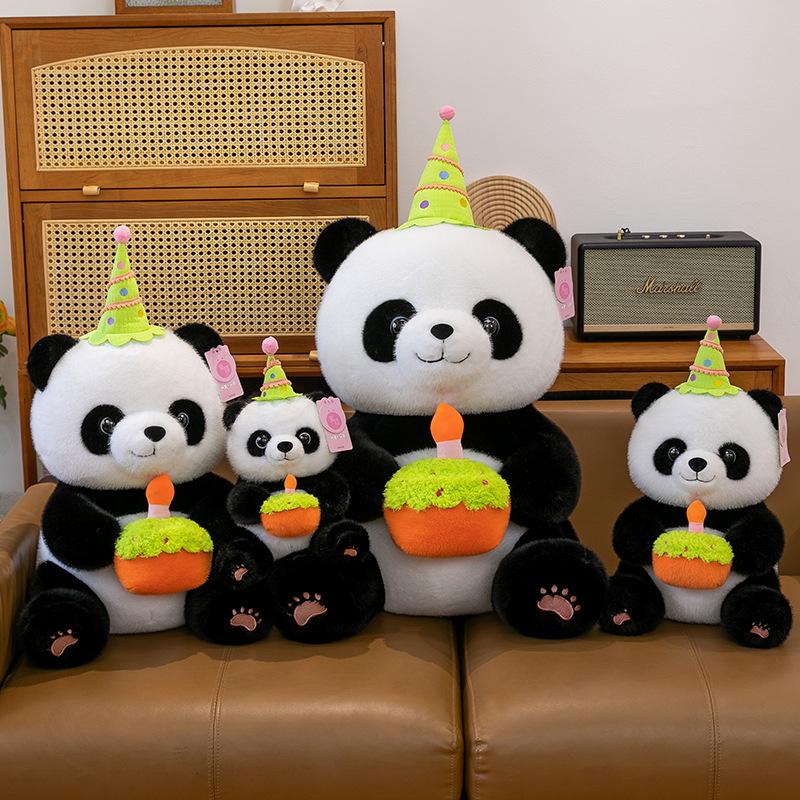 Internet Celebrity New Cute Bamboo Shoots National Treasure Panda Doll Creative Birthday Panda Plush Toy Doll Children's Gift