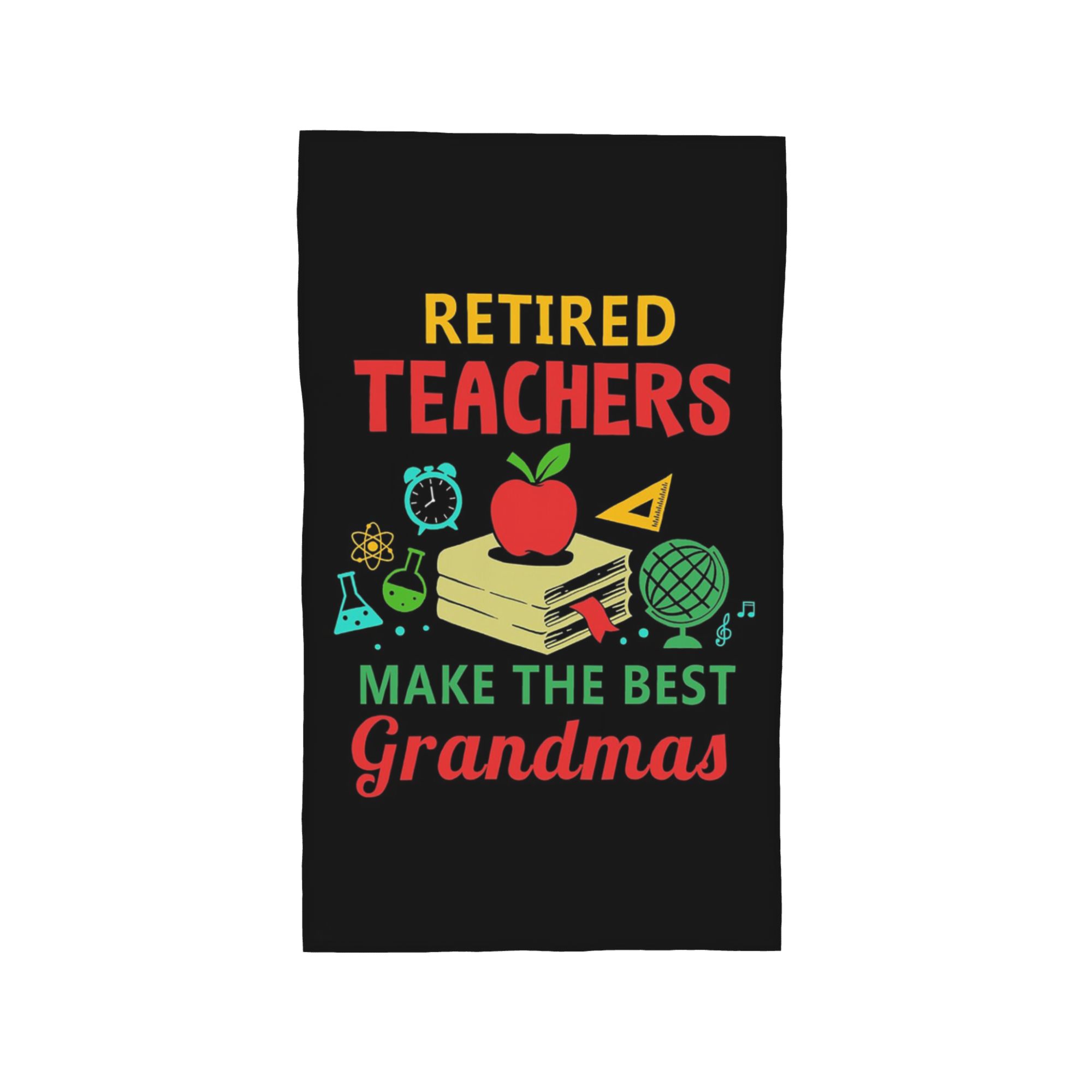 Retired Teachers Make The Best Grandmas Soft Face Towel Quick Dry Pool Bath Cotton Towels Breathable W30*H60(CM)