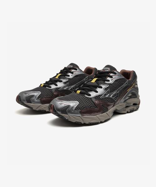 [Mizuno] Unisex Wave Rider 10 - Black Sand:Black:Chicory Coffee [D1GA243112]