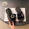 French High-end Thick-soled Wedge-heeled Cool Slippers for Women's Summer Wear 2025 Spring New Temperament Versatile Beach Sandals