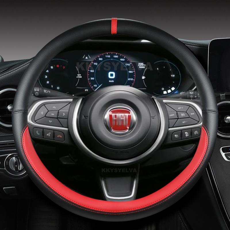 

Microfiber Leather Car Steering Wheel Cover 38cm For Fiat Tipo Fullback Strada Toro Doblo Freemont Bravo Stilo Auto Accessories