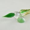 Fourcart Cute Handmade Glass Crafts [Glass Pen Twist] GR 2-Color (1 Green & 1 Orange) Set X 3