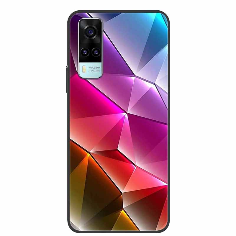 For vivo Y31 2021 Case Shockproof Soft silicone TPU Back Cover For Vivo Y53S 4G Y31 2021 Y 31 Case V2036 Phone Case Cute Cartoon