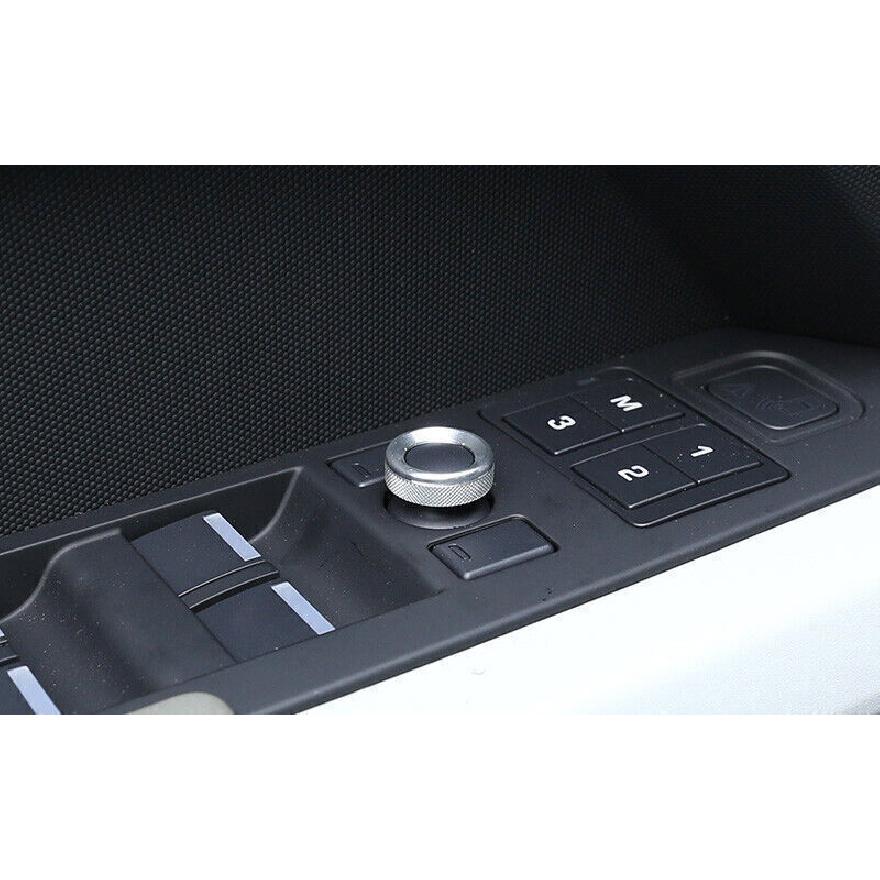 Fit For Defender 110 - Silver Aluminum Side Door Mirror Adjust Knob Ring