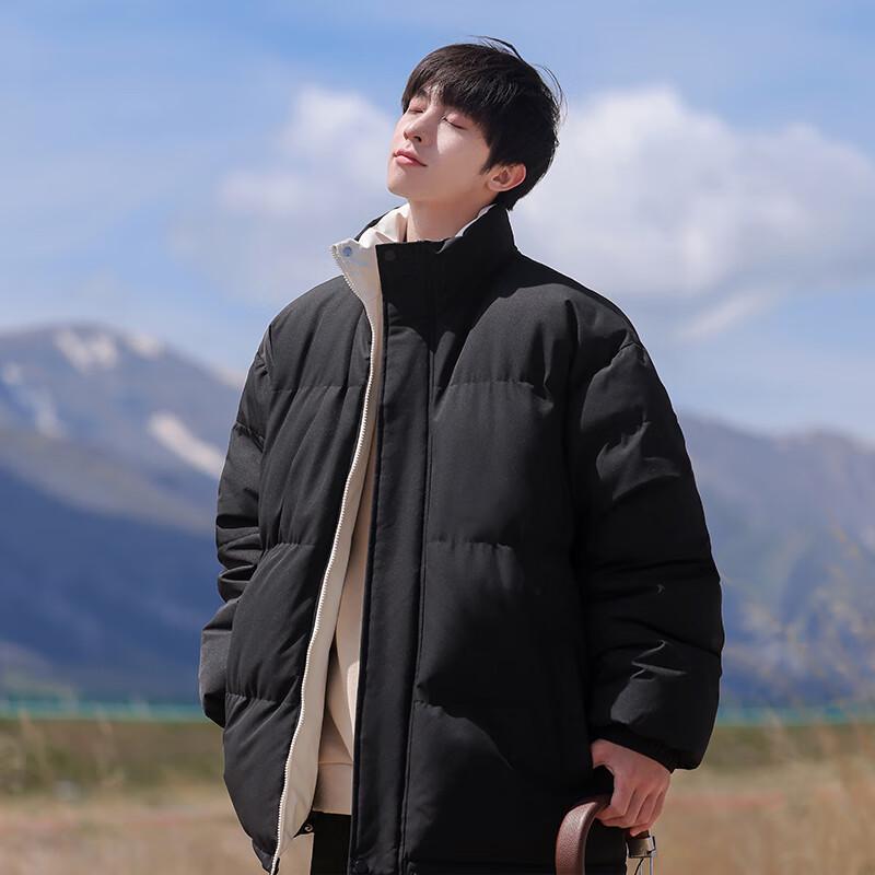 Wassup Sohot Men's Color-Block Padded Winter Jacket