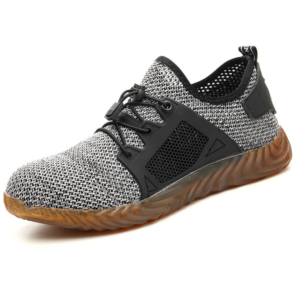 

Men s Steel Toe Safety Shoes - Anti-Smash, Anti-Puncture, Non-Slip, Breathable, Lightweight Work Footwear