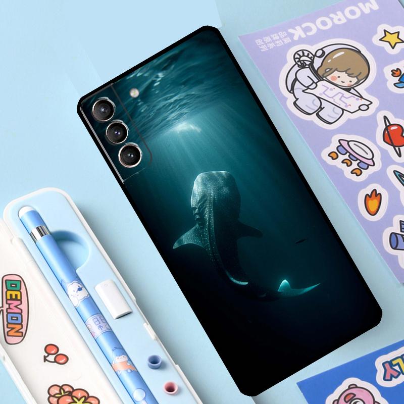 Ocean Whale Shark Animal Case For Samsung Galaxy S23 S22 S21 Ultra S20 FE S9 S10 Note 10 Plus Note 20 Ultra Full Cover