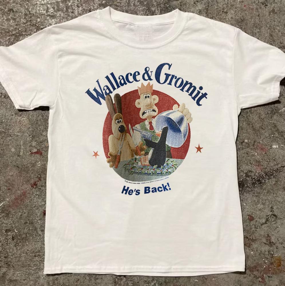 Wallace and Gromit He s Back 1989 T-Shirt S-5XL Unisex T-Shirt XXL