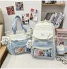 Schoolbag Japanese Ins Cute College Style Make-up Bag Female High-value Primary and Secondary School Students Grades 1-1 Two-piece Backpack