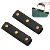 2 Pieces Leather Handle Wrap for Handbags Bucket Bags Luggage Grips with Buckle Suitcase Bag Handle Covers Sleeve