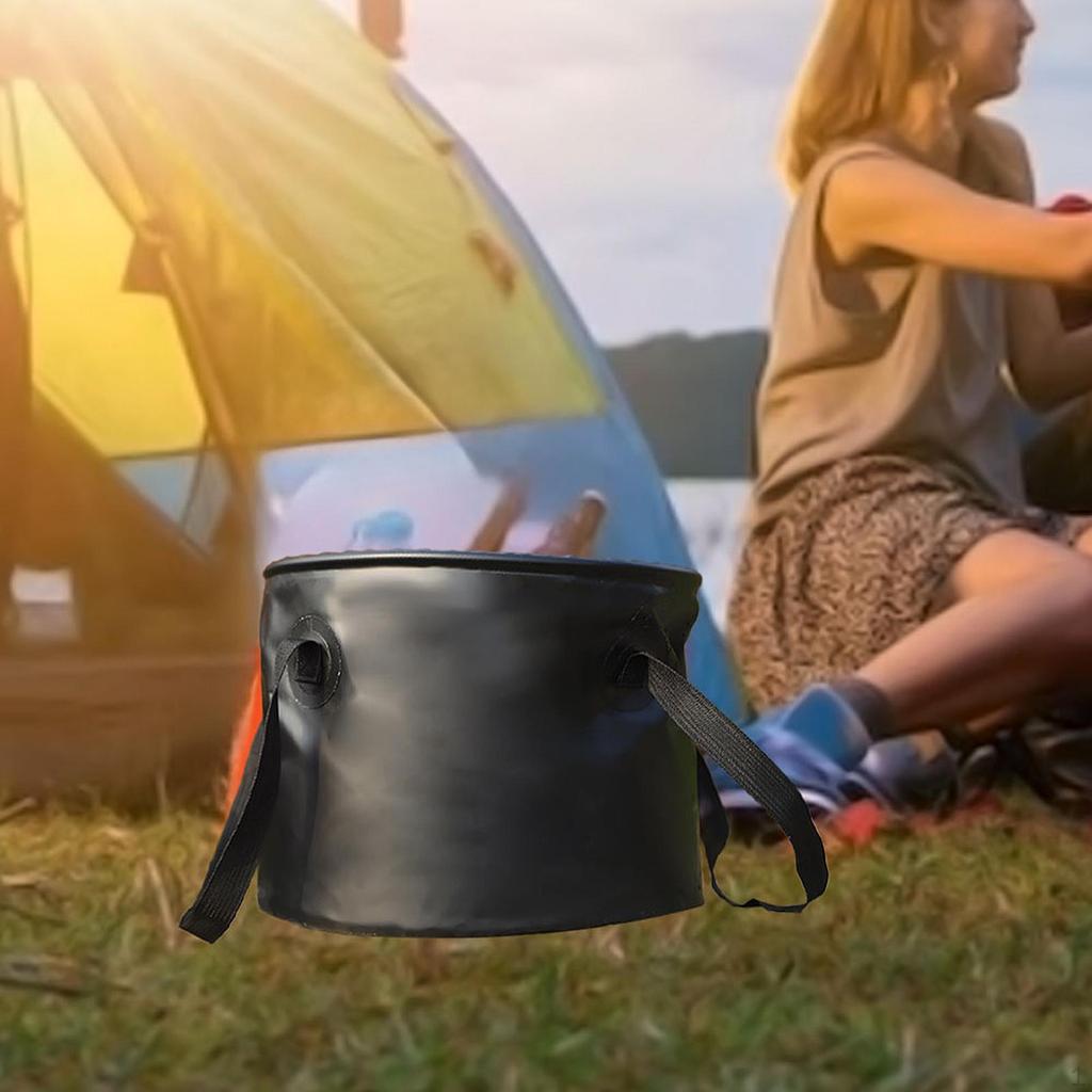 Collapsible Bucket Car Wash Basin Portable Multipurpose Container Basket for Kitchen Fishing Indoor