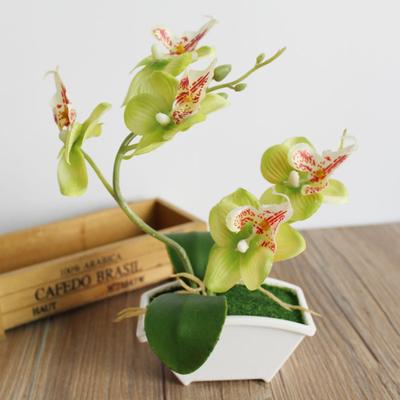 Simulation Flower Unfading Home Decoration Plastic DIY Artificial Butterfly Orchid Flower for Wedding