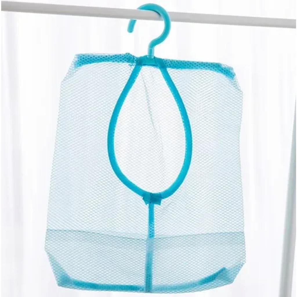 Multiuse Hanging Storage Bags Clothespin Mesh Bag Organizer with Hook for Bath Swimming Kids Toys Storage Baskets