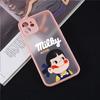 Cute Boy Girl Couple Phone Case For iPhone 12 11 13 14 15 Pro Max X XS XR SE 7 8 Plus Sweet Peko Milky Hard Matte Cover Fundas