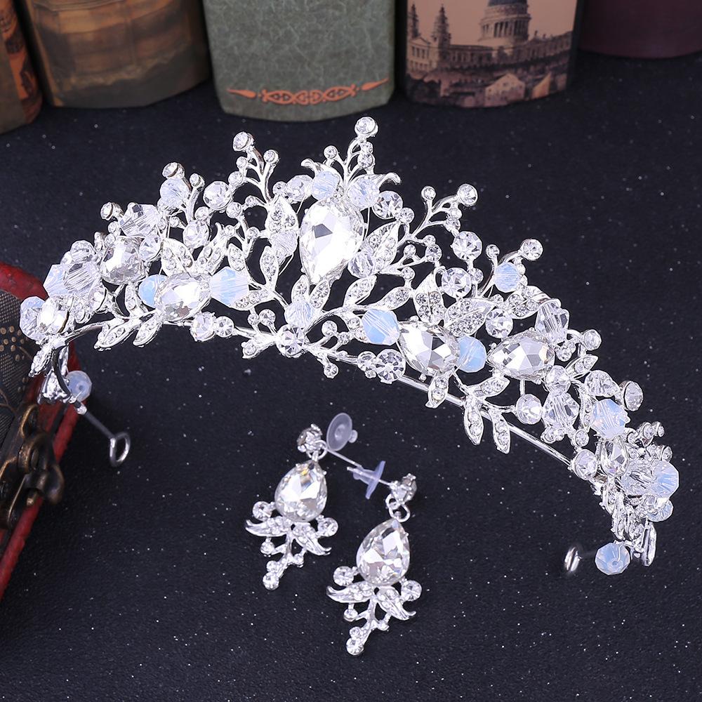 Pink Crystal Crown for Brides Princess Crown for Brides Wedding Dress Accessories Crown Hair Accessories