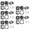5pcs Carburetor Repair Rebuild Diaphragm Kit For Kawasaki TG20 TG24 TG25 TG33 TD24 TD25 TD33 TD40 TD48 Trimmer Brush Cutter