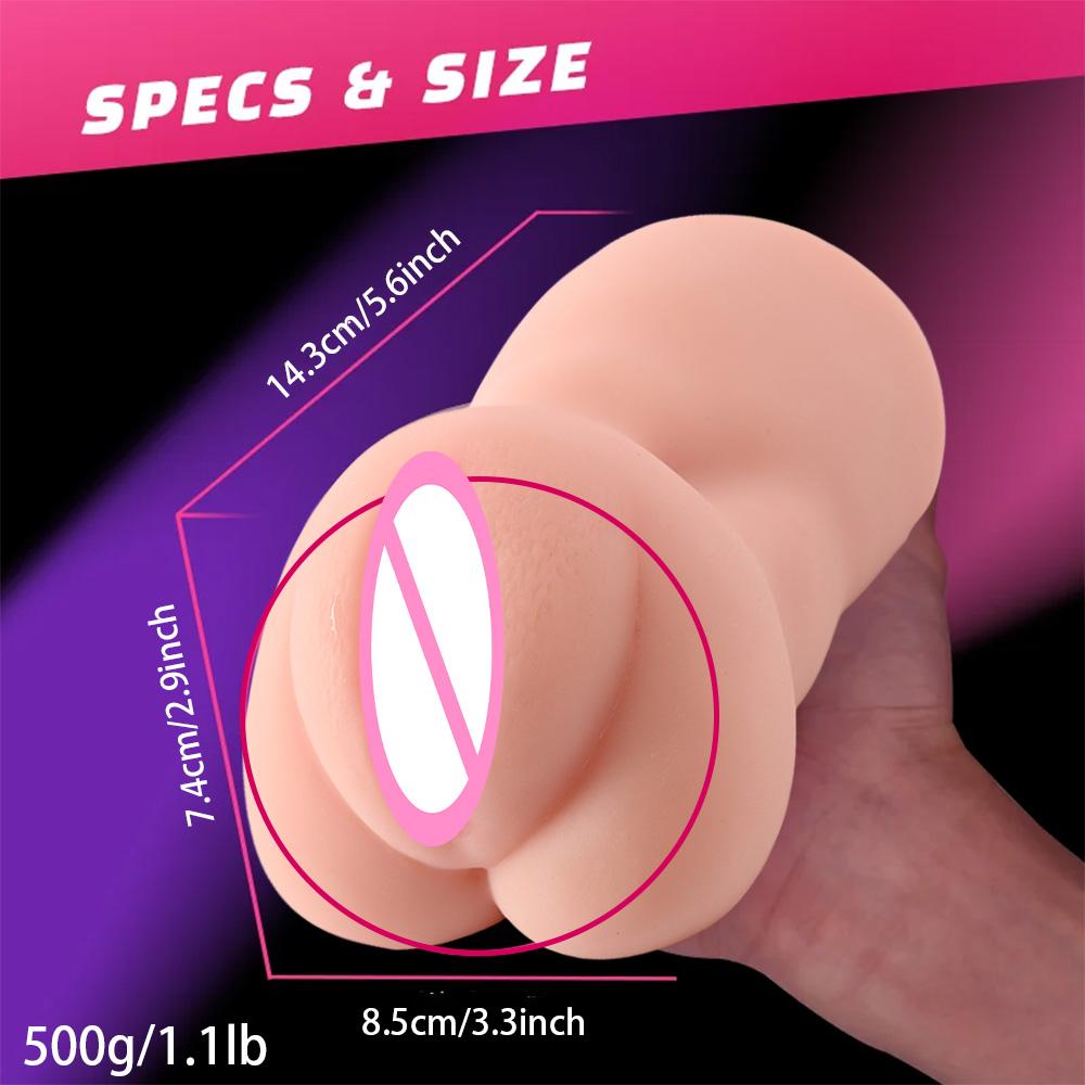 Sex Toy for Men Oral Vaginal Anal Masturbation Soft Realistic Vagina Pocket Pussy Glans Trainer Deep Throat Adult Supplies