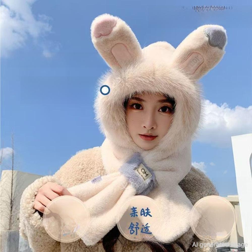 Winter Knit Trapper Hat Fleece Lined Thickened Earflap Beanie Windproof Warm Cold Weather Cap