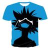 3D My Hero Academia Anime Character Graphic Printed Casual Short Sleeved Men's T-shirts - Medium Stretch Polyester Fabric Summer Relaxed Fit Clothing