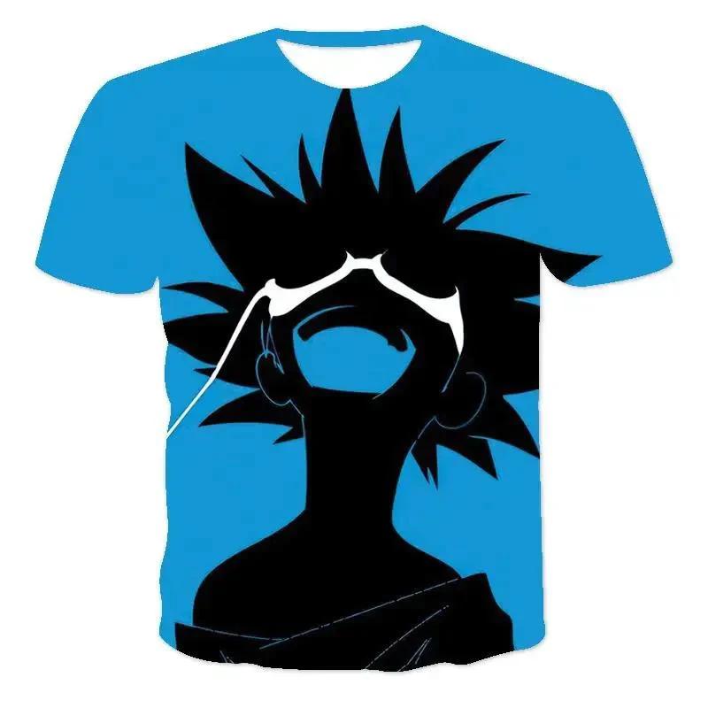 3D My Hero Academia Anime Character Graphic Printed Casual Short Sleeved Men's T-shirts - Medium Stretch Polyester Fabric Summer Relaxed Fit Clothing