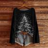 Women's Casual Fashion Round Neck Top Christmas Print Long Sleeve Knit Pullover