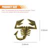 3D Scorpion Emblem Badge for Car Metal Sticker Decal Auto Exterior Decorative Logo for Truck SUV RV Side Rear Front Car Body Do