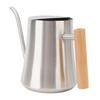 Indoor Watering Can Stainless Steel Wooden Handle Watering Pot with   Spout for House Plants Flowers Succulents Bonsai 1L