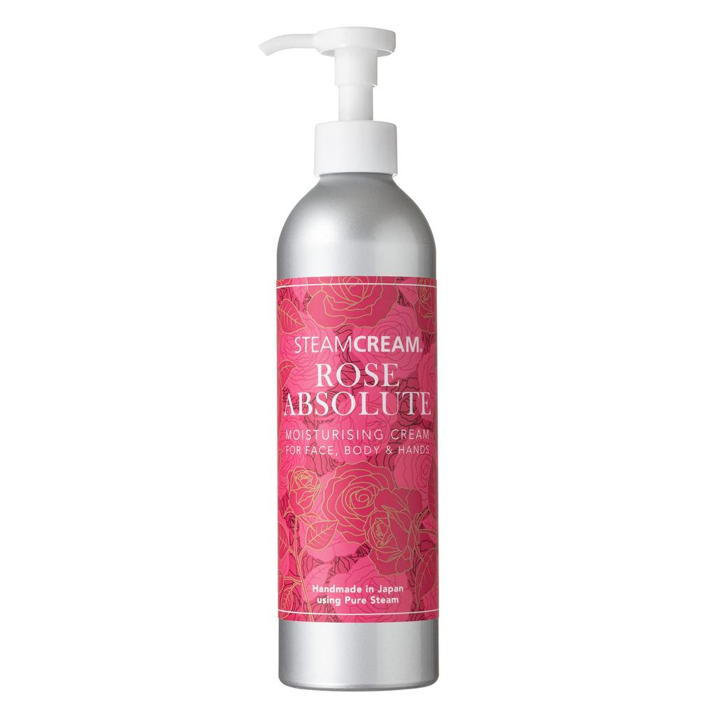 Steam Rose Absolute Bottle 300g in STEAMCREAM Moisturizing Cream for Whole Body Body Cream Hand Cream Oatmeal Rose [Official Cream] [Made Japan]