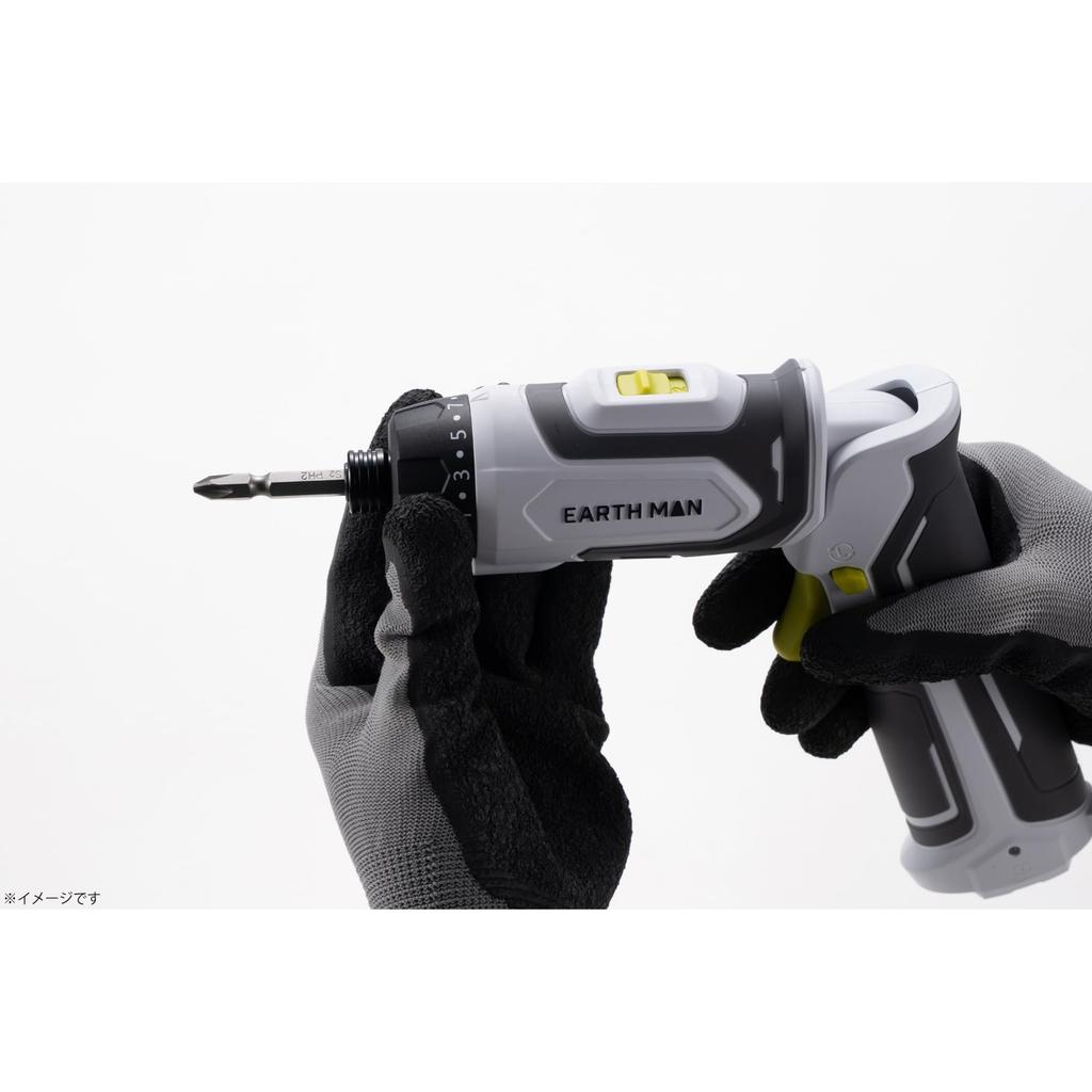 Takagi 7.2V Rechargeable Pen-Type Drill/Driver DDR-72LiA EARTH MAN - Transformable for Various Applications, 2 Speeds (High & Low), Forward & Reverse