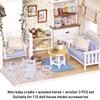 1:12 Doll House Accessories   Furniture     Wooden Horse Stroller Set