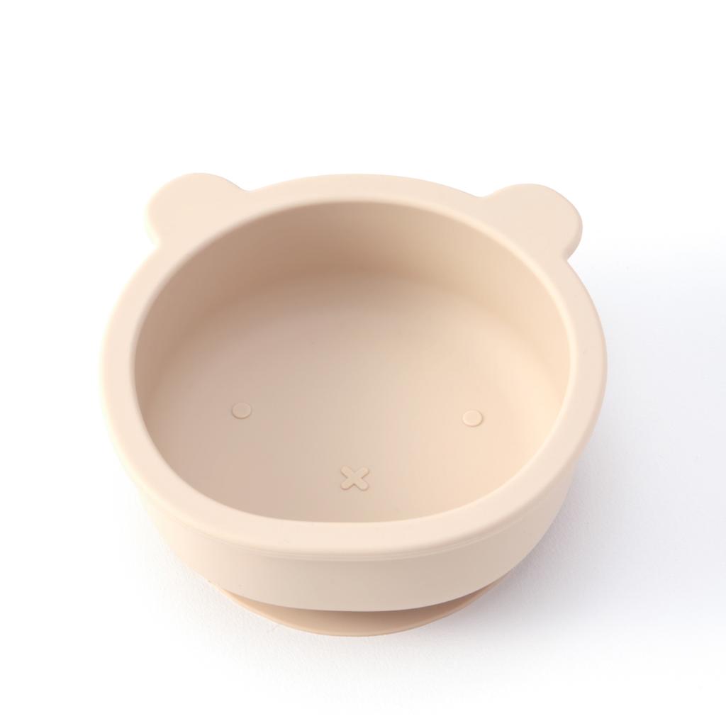 Color Kids 1PCS Cartoon Bear Silicone Bowl Toddler Self Feeding Set Suction Base BPA Free Baby Weaning Essentials