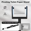 Heavy Base Bathroom Tissue Holder Stainless Steel Free Standing Tissue Dispenser  Bathroom