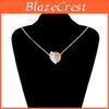 Creative 2021 Fashionable Minimalist Heart Shaped Necklace For Women With Unique Plating