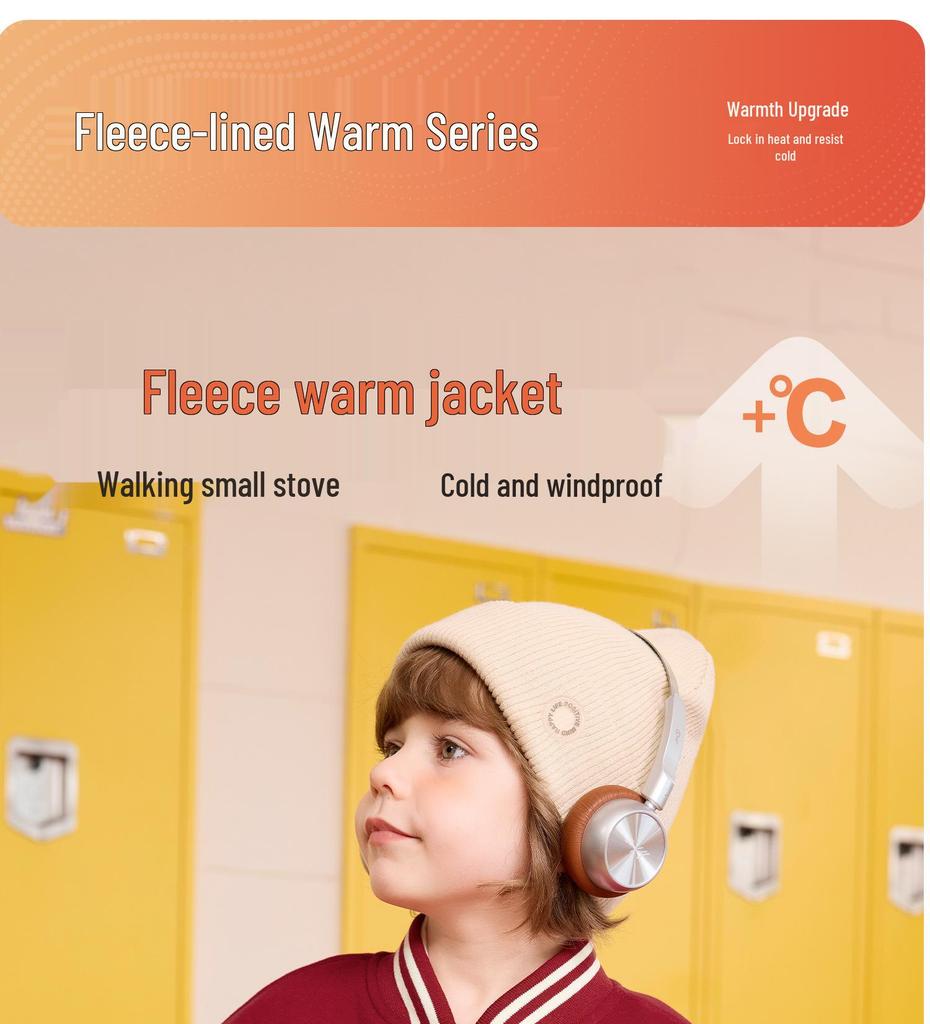 European Boys' Fleece-Lined Baseball Jacket - Thickened Winter 2025 Kids Toddler Coat