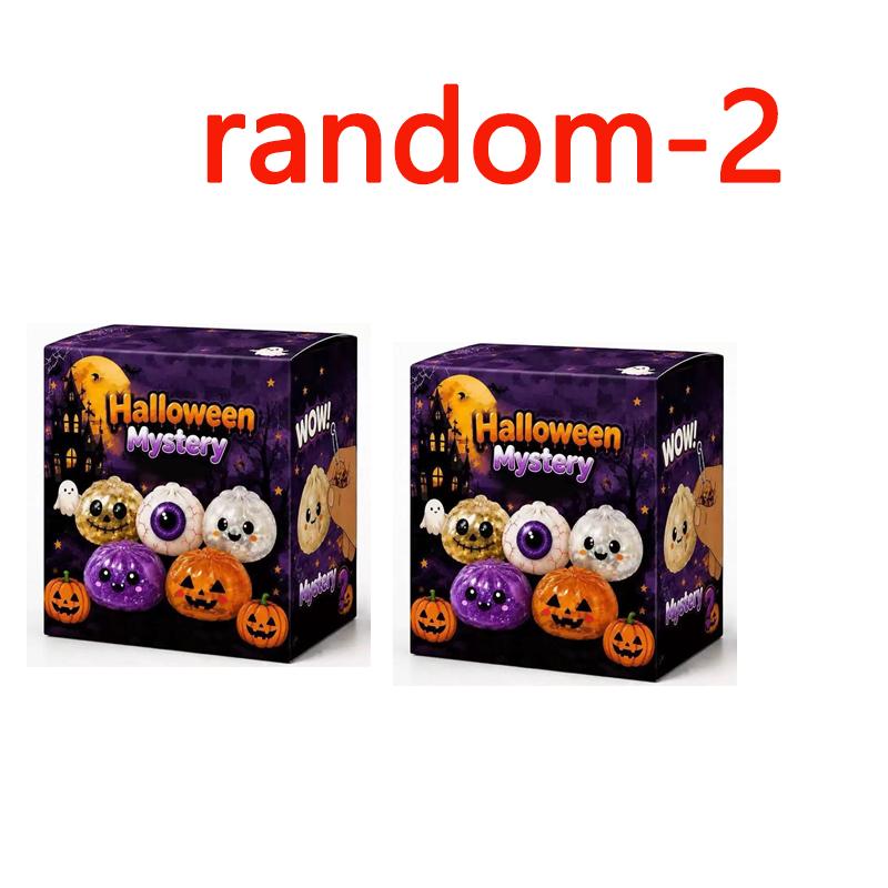 Halloween Mysterie Blinde Doos Glanzende Squishy Fidget Pompoen Geest Oogbol Schedel Stressverlichter Knijpspeeltje Halloween Feest