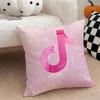 Cool TTiktok Cushion Cover Natural Linen Double Sided Print  Throw Pillow Case for Sofa Couch Home Decor