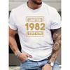 Summer Men's Fashion Print Short Sleeve Casual Round Neck T-Shirt