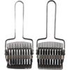 2pcs Pasta Noodle Cutter, Stainless Steel Manual Noodle Cutter Roller Dough Cutter Pasta Spaghetti Noodle Lattice Rolle Kitchen Baking Tool