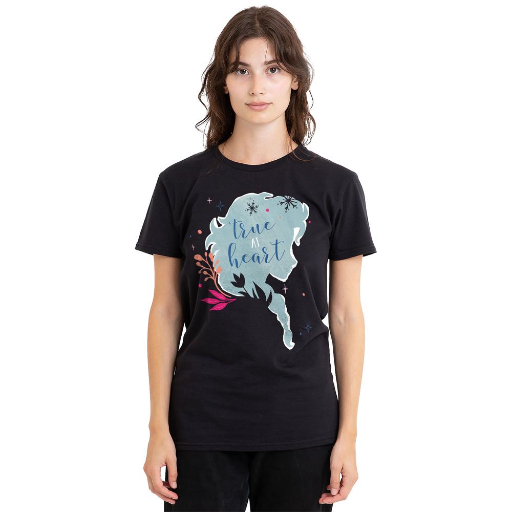frozen Unisex Adult True At Heart Elsa Silhouette T-Shirt