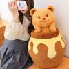 Honey Jar Bear Plush Toy – Cute Gift for Girlfriend's Birthday
