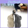 Elephants Animal Ornament With Elegant European Style For Housewarming And Festive Gift