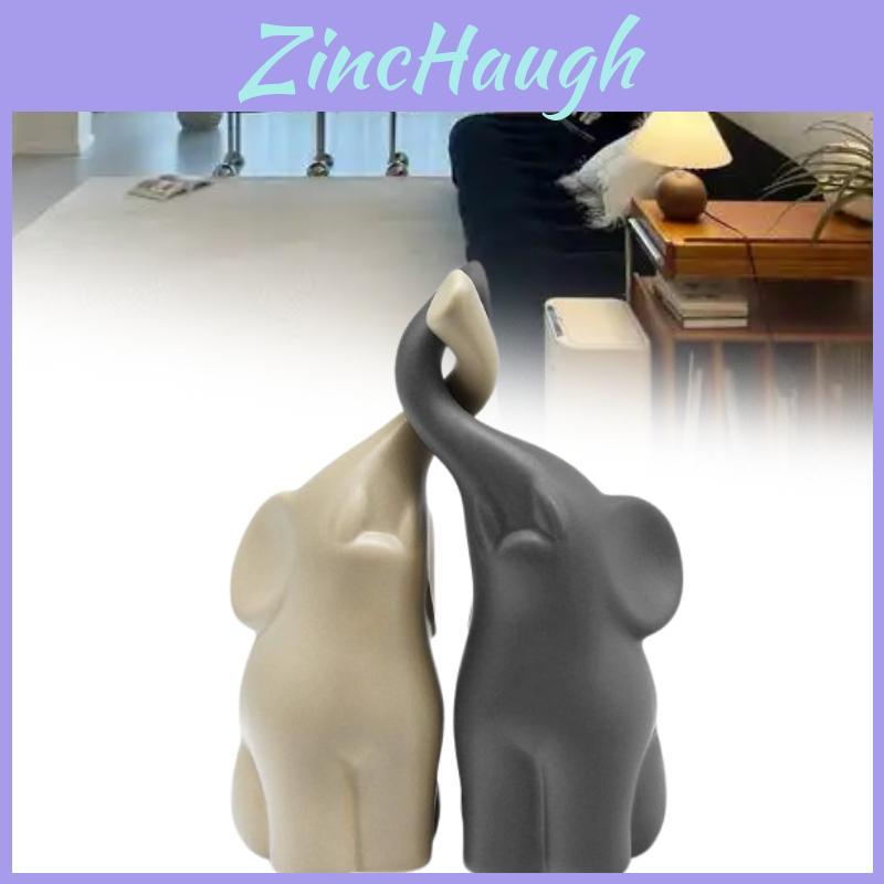 Elephants Animal Ornament With Elegant European Style For Housewarming And Festive Gift