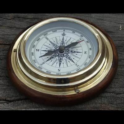 Antique Magnifying/Navigational/Magnetic 6" Sailing Ship/Boat Desk Compass Gift Anniversar