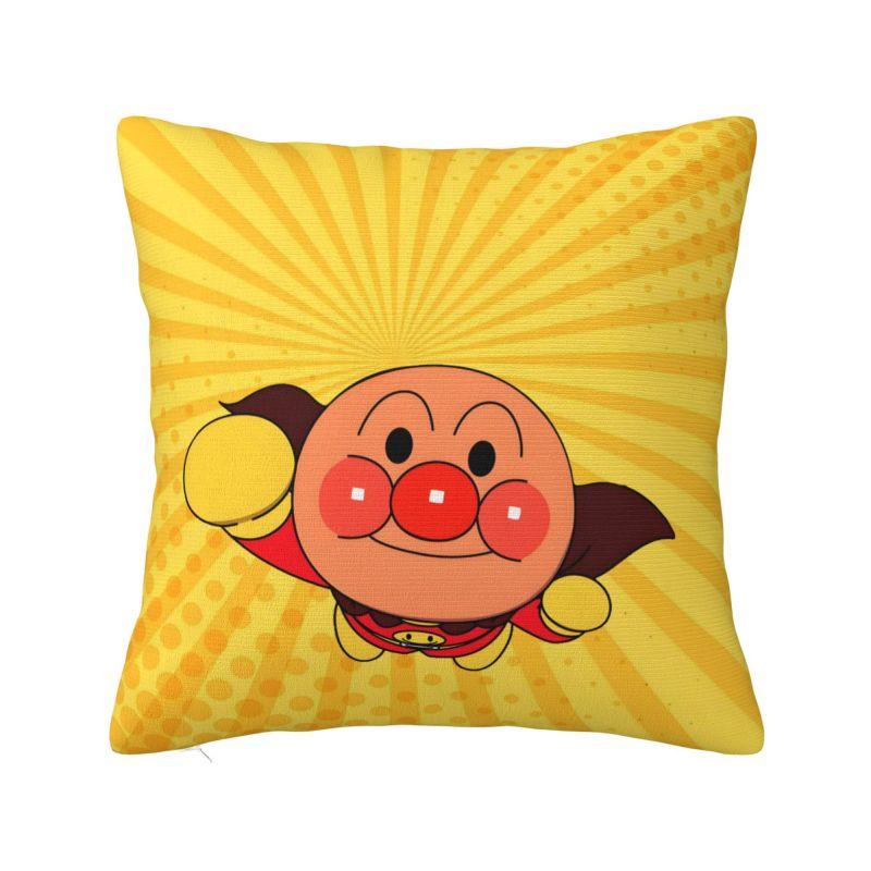

Custom Fashion Anpanmans Anime Cushion Covers 45x45cm Velvet Manga Cartoon Pillow Case for Sofa Square Pillowcase 30cmx30cm