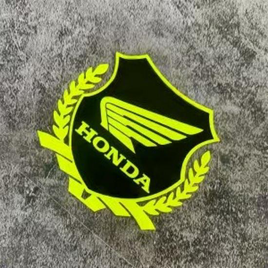 Honda Motorcycles Reflective Stickers: Wing, CBR, HRC Helmet Logos