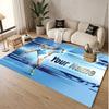 Custom Rug Erling Haaland Pattern Print Name Text Soft Non‑Slip Floor Carpet for Home Indoor Decoration