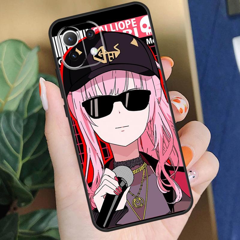 Calliope Mori Hololive Case For Xiaomi 15 14 Ultra 13T 14T 15T Pro 17 Pro Max POCO X7 X5 X6 F5 F6 F7 F8 Pro Coque