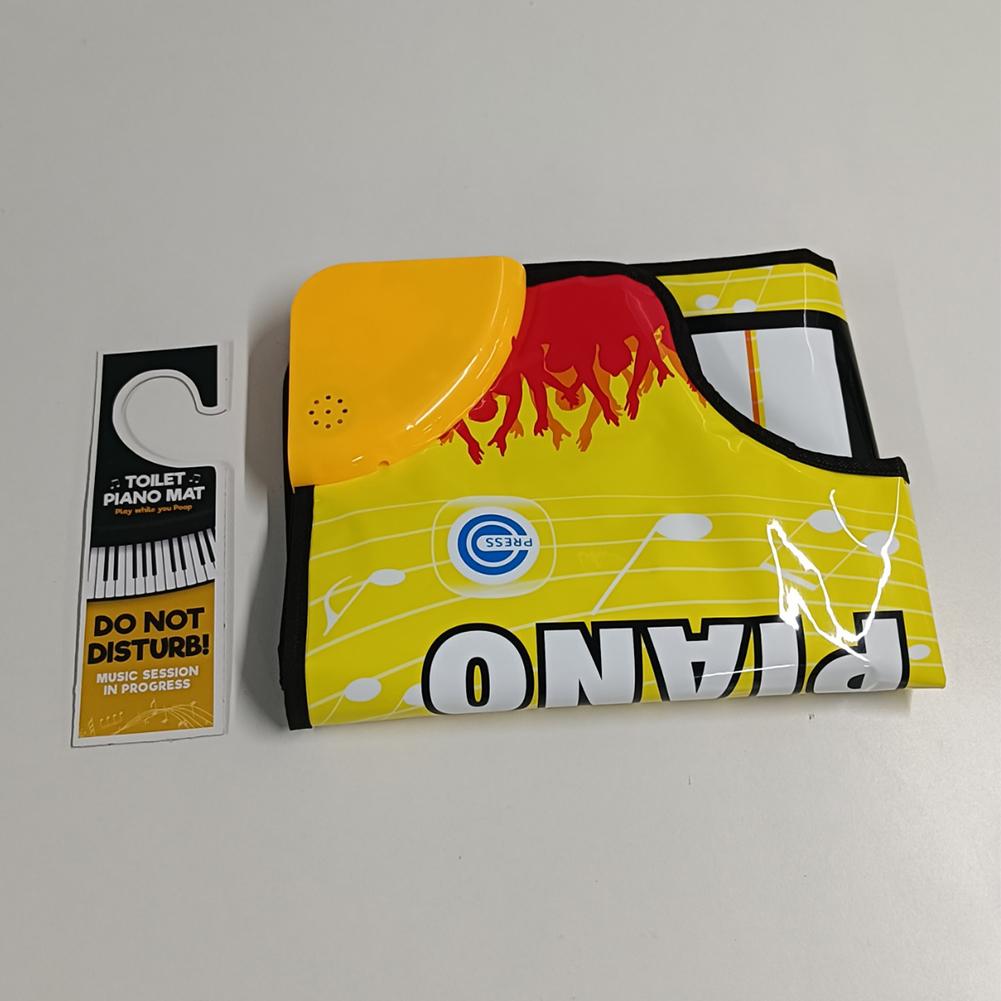 1-5Pcs Toilet Piano Mat Bathroom Funny Toe Music Keyboard Toilet Floor Mat Potty Piano Sounding Bathroom Rug for Home Bathroom