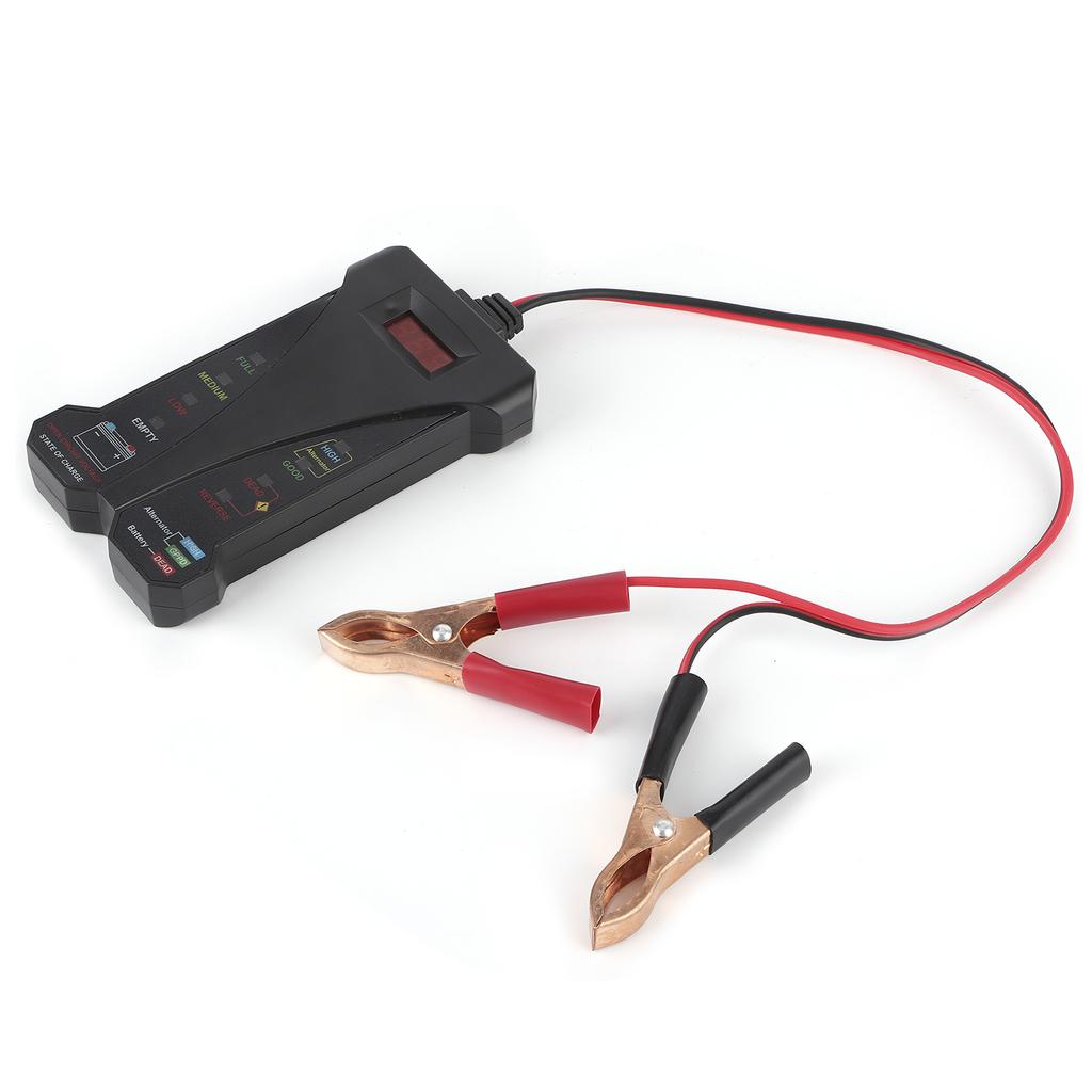 12V Digital Battery Tester Charging Stytem Analyzer Voltage Alternator Output Test WLCD Display