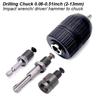 Schlüsselloses Bohrfutter 2-13mm Konverter 1/2"-20UNF Gewinde Schnellwechseladapter SDS 1/4" Sechskant Schlagschrauber Schlüssel Bohrer